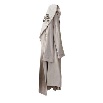 Ecocotton Masal Bej Kadın Bornoz