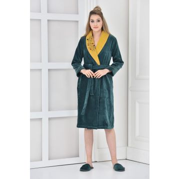 Ecocotton Pietra Yeşil Kadın Bornoz