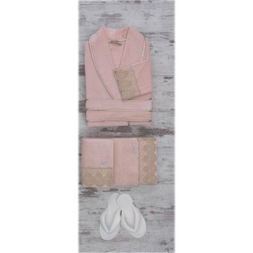 Ecocotton Tuğsen Kadın Bornoz Seti