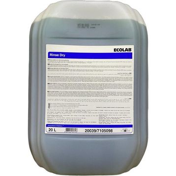 Ecolab Rinse Dry 20 lt Bulaşık Makinesi Durulama Ürünü