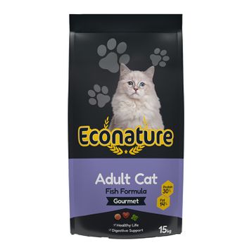 Econature Plus Balıklı Yetişkin Gurme 15 kg Kuru Kedi Maması