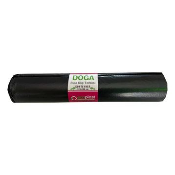 Ecoplast 240 lt 100x150 cm 600 gr 10 Adetlik 1 Rulo Siyah Hantal Konteyner Çöp Torbası