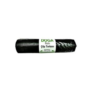Ecoplast 300 gr 75x90 cm 10 Adetlik 1 Rulo Battal Boy Siyah Çöp Torbası Poşeti