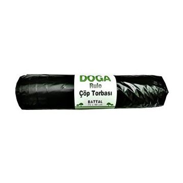 Ecoplast 300 gr 75x90 cm 10 Adetlik 1 Rulo Battal Boy Siyah Çöp Torbası Poşeti