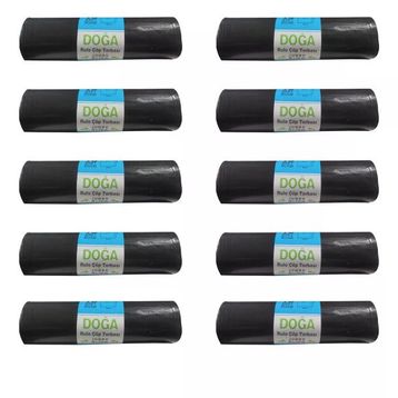 Ecoplast 400 gr 90 lt 80x110 cm 10 Adetlik 1 Rulo Battal Boy Çöp Torbası Poşeti (10 adet)