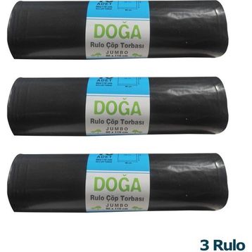 Ecoplast 400 gr 90 lt 80x110 cm 10 Adetlik 1 Rulo Battal Boy Çöp Torbası Poşeti (10 adet)