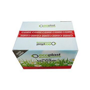 Ecoplast 500 gr 90 lt 80x110 cm 10 Adetlik Rulo Battal Boy Çöp Torbası
