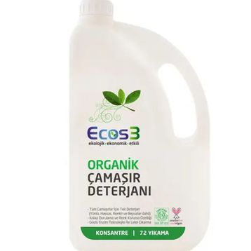 Ecos3 2500 ml 72 Yıkama Organik Ultra Konsantre Çamaşır Deterjanı