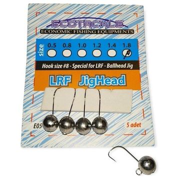 Ecotackle 1.2 gr 5'li LRF Jig Head