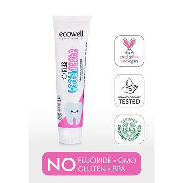 Ecowell 75 gr Organik Çocuk Diş Macunu