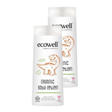 Ecowell Organik & Vegan Sertifikalı 2x300 ml Bebek Yüz & Vücut Losyonu
