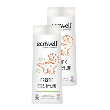 Ecowell Organik & Vegan Sertifikalı 2x300 ml Bebek Yüz & Vücut Losyonu