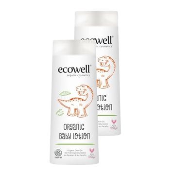 Ecowell Organik & Vegan Sertifikalı 2x300 ml Bebek Yüz & Vücut Losyonu