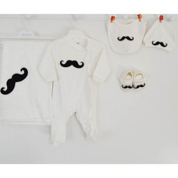 Eda Baby 7712 Lacivert 0-3 Ay Lüx 5'li Hastane Çıkış Seti