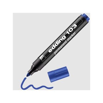 Edding 103 Mavi Yuvarlak Uç Permanent Marker