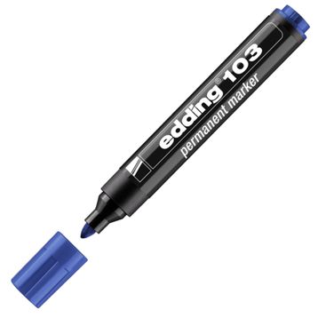 Edding 103 Mavi Yuvarlak Uç Permanent Marker