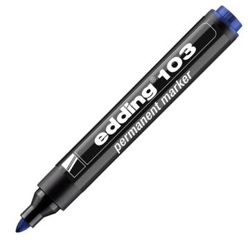Edding 103 Mavi Yuvarlak Uç Permanent Marker