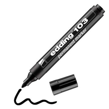 Edding 103 Siyah Yuvarlak Uç Permanent Marker