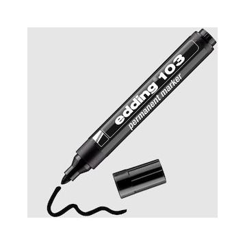 Edding 103 Siyah Yuvarlak Uç Permanent Marker