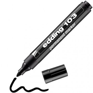 Edding 103 Siyah Yuvarlak Uç Permanent Marker