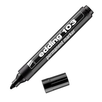 Edding 103 Siyah Yuvarlak Uç Permanent Marker