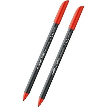 Edding 1200 Kırmızı 2 Adet Grafik Kalemi