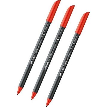 Edding 1200 Kırmızı 3 Adet Grafik Kalemi