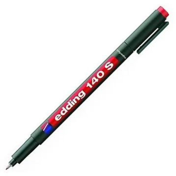 Edding 140S Kırmızı Permanent Asetat Kalemi