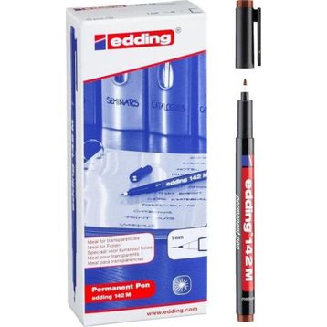 Edding 142 M Kahverengi 10'lu Asetat Kalemi
