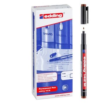 Edding 142 M Kahverengi 10'lu Asetat Kalemi