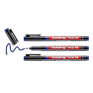 Edding 142 M Mavi 3'lü Permanent Kalem
