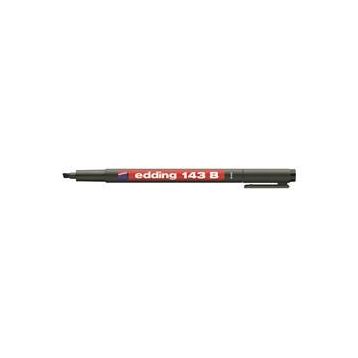 Edding 143B 1.3 mm Siyah Asetat Kalemi