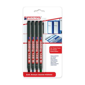 Edding 149 M 1 MM 4'lü Asetat Kalemi