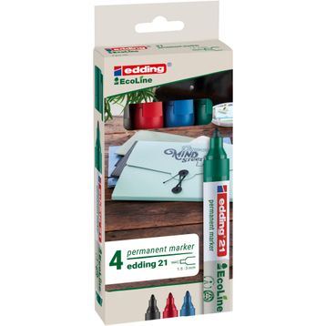 Edding 21 Ecoline Permanent Renkli Markör Kalem