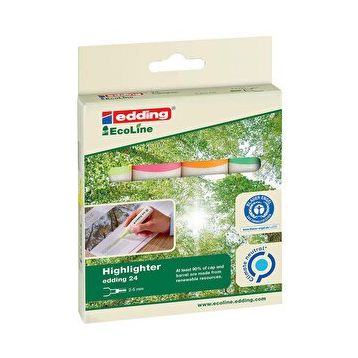 Edding 24 Ecoline 4 Renk Fosforlu Kalem