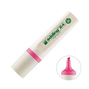 Edding 24 Ecoline Pembe Fosforlu Kalem