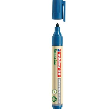 Edding 28 Ecoline Doldurulabilir Mavi 1 Adet Beyaz Tahta Kalemi