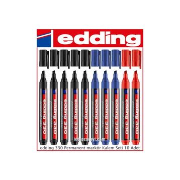 Edding 330 Siyah Parmanent Kesik Uçlu Kalem