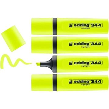 Edding 344 Sarı 4'lü Fosforlu Kalem