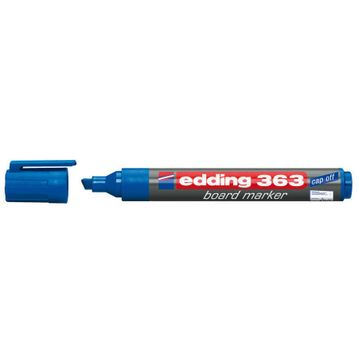 Edding 363 Beyaz Kesik Uç Mavi Tahta Kalemi