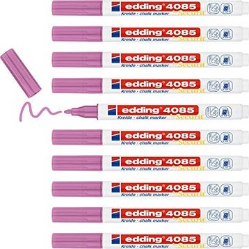 Edding 4085 079 Metalik Pembe 10'lu Likit Tebeşir Kalemi
