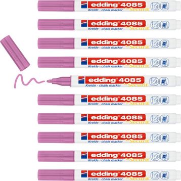 Edding 4085 079 Metalik Pembe 10'lu Likit Tebeşir Kalemi