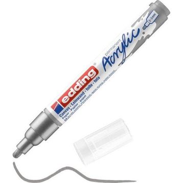 Edding 5100 2-3 mm Gümüş Akrilik Boyama Markörü