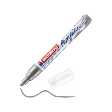 Edding 5100 2-3 mm Gümüş Akrilik Boyama Markörü