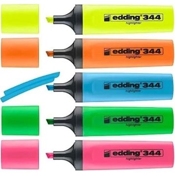 Edding 5'li Karışık Fosforlu Kalem