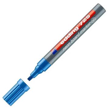 Edding 725 Mavi Neon Kesik Uç Tahta Kalemi