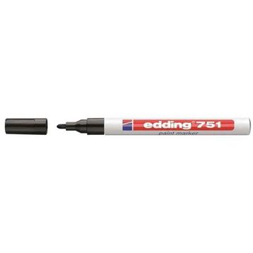 Edding 751-01 Siyah Marker Kalemleri