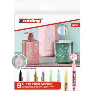 Edding 751 Pastel 8 Renk Boya Dekor Markör Seti