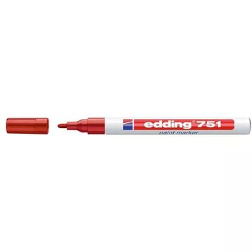 Edding 751 Tam Örtücü Kırmızı Boya Markörü