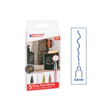 Edding 780 Gloss Ana Renkler 0.8mm 5'li Set Paint Marker
